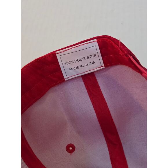 'A' Hat Red Baseball Cap Hat snapback - Picture 4 of 4